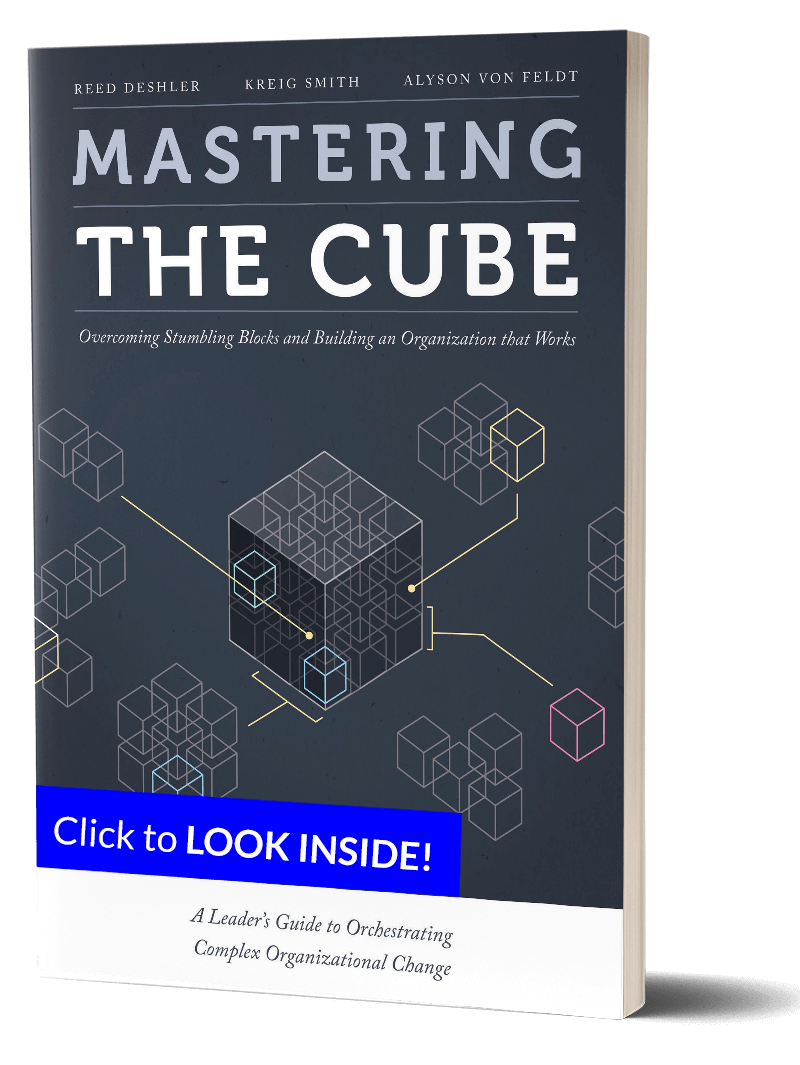 AlignOrg Mastering the Cube Book with Excerpt Banner