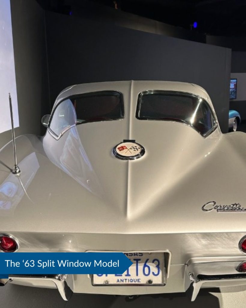 Rare split-window Corvette in the National Corvette Museum