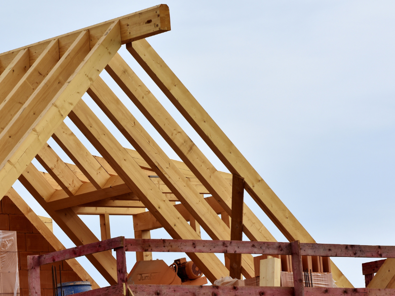 A home being built - a metaphor for bringing your org design to life through activation planning.