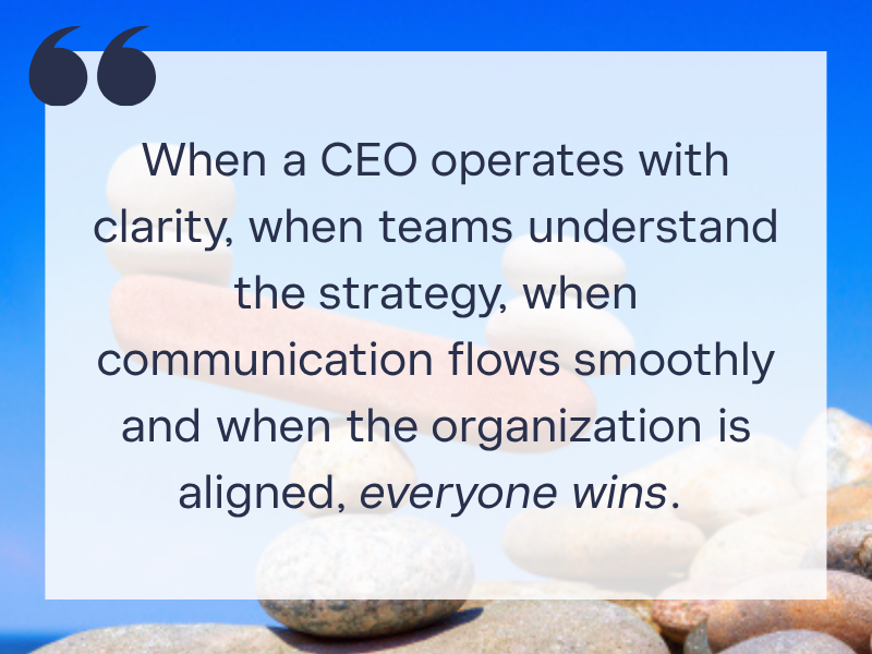 Quote describing the importance of organization alignment. 