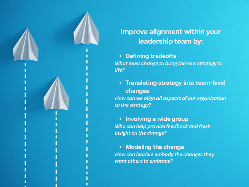Four ways to improve alignment within your leadership team