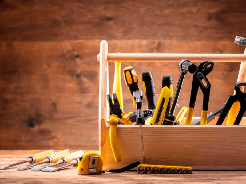 Tools representing an org design toolbox.
