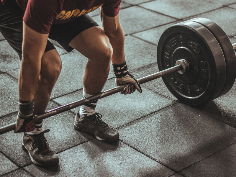 Person lifting weights